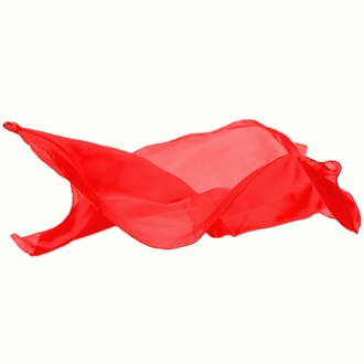 Sarah\'s Silks Legesilke 90 x 90 cm - rød