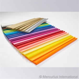 Crepe Papir Guld<br/ >1 rulle a 50 x 250 cm