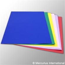 Engelsk karton 50 x 65 cm, 280 gsm med fold, mange farver
