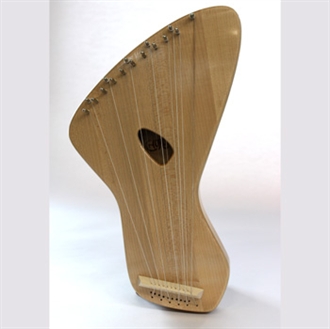 Bordun lyre pentat./diat. 16-string maple wood